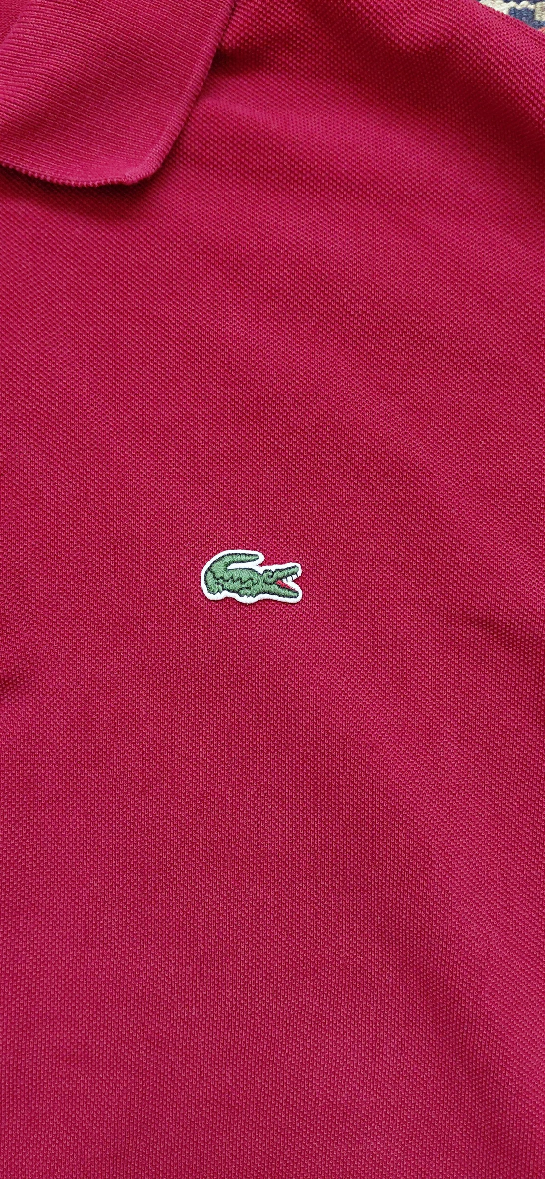 Lacoste Bordeaux Men's Long Sleeve Polo Shirt Size XL – 100% Authentic – Very Good Condition – photo 4